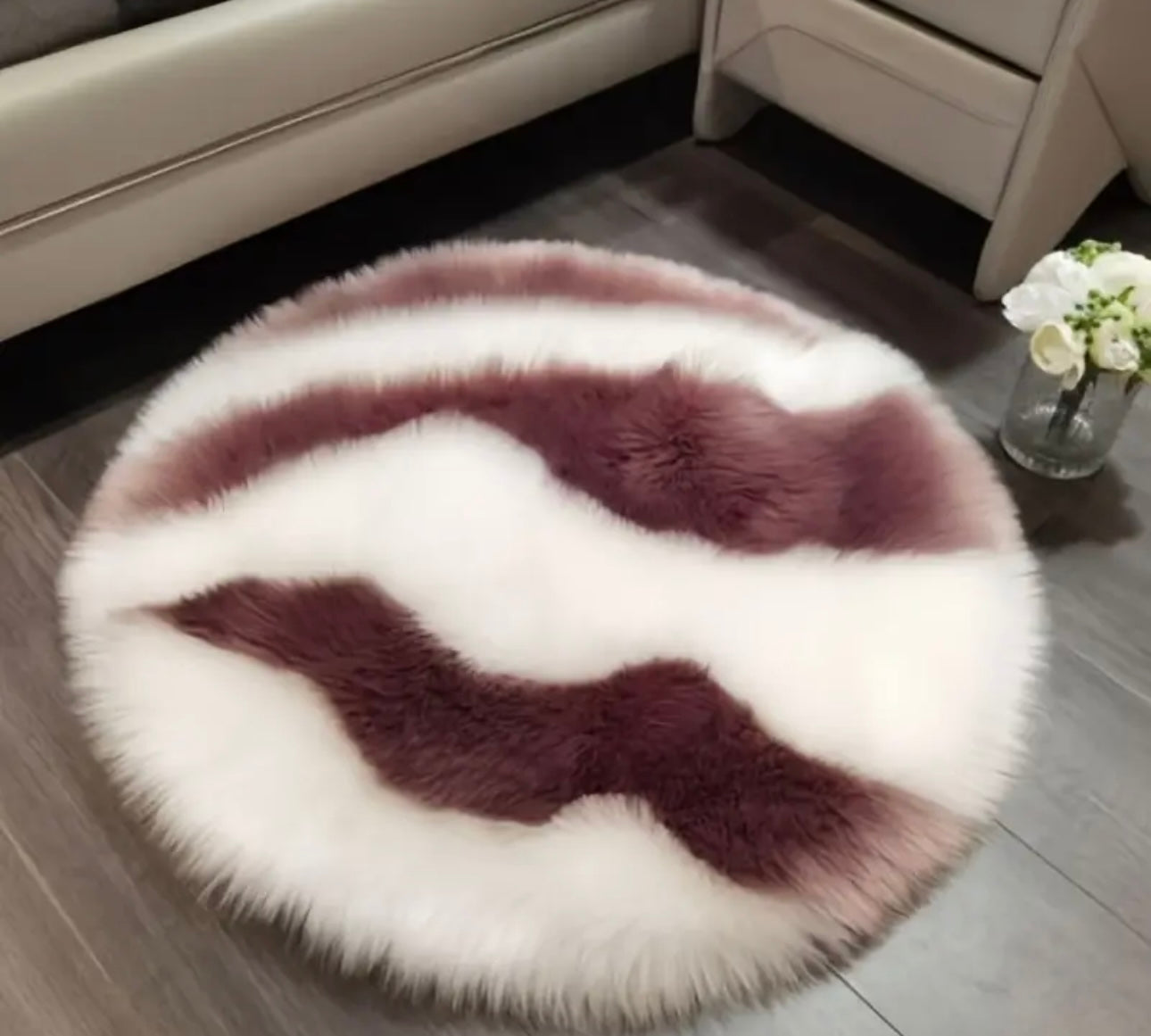 ROUND FLUFFY RUG
