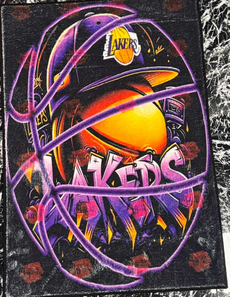 Lakers Graffiti Rug