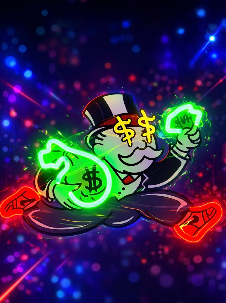 Money Bag Monopoly Man