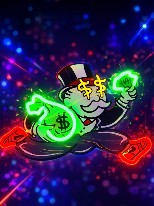 Money Bag Monopoly Man