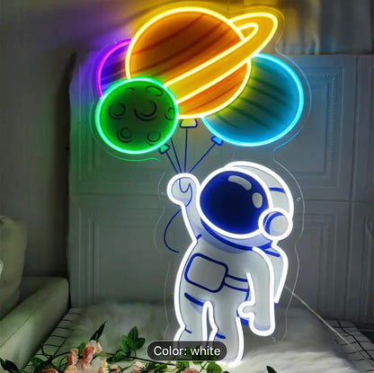 Neon LED Astronaut