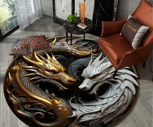 Mortal Kombat Dragon Rug